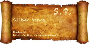 Silber Vince névjegykártya