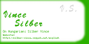 vince silber business card